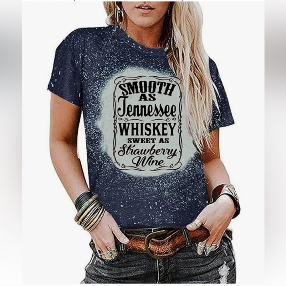 Smooth As Tennessee Whiskey.... Graphic Tshirt NWOT